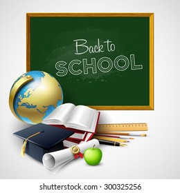 Back to school  background. Vector illustration EPS 10