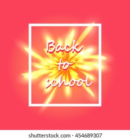 Back to school background.  vector illustration 