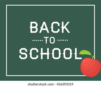 Back to school background, vector illustration.