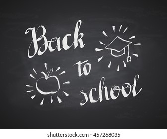 Back to school background. Vector illustration