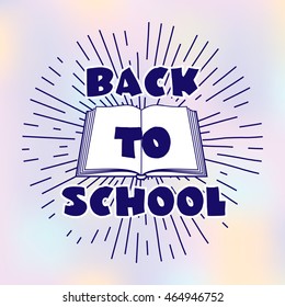 Back to school background. Vector illustration