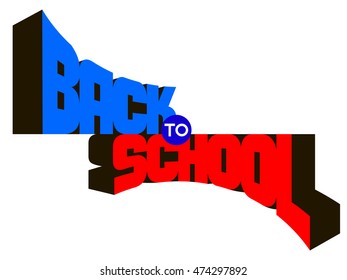 Back to school background, vector illustration. Design template