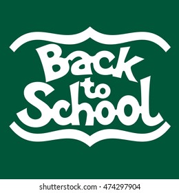 Back to school background, vector illustration. Design template