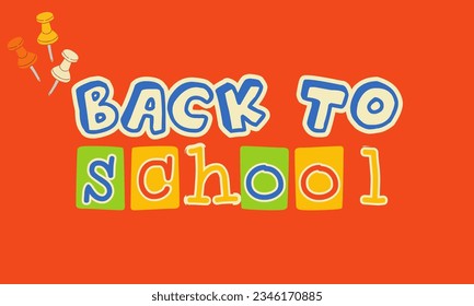 Back to school background. Welcome kids template. Education banner, poster design. Student art. Study day concept. 