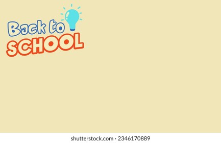 De vuelta a la escuela. Plantilla de bienvenida para niños. Cartel educativo, diseño de afiches. Arte estudiantil. Concepto del día de estudio. 
