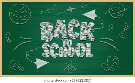 Back to School background. Welcome back to school. Back to school poster, education background. Cute school kids. 
