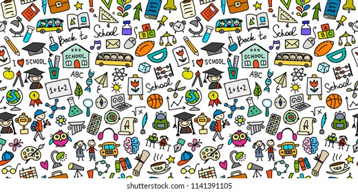 Back to school, background for your design