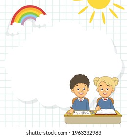 Back to school background,School border