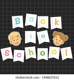 Back to school background,School border