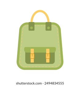 Back to school. School backpack icon. Flat design illustration