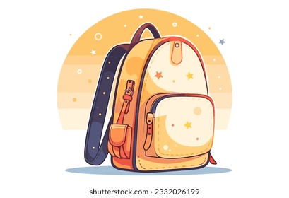 Back to school Backpack icon illustration,Back to school Backpack icon,School Backpack illustration, Back to school