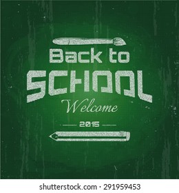 Back to School badges logos and labels for any use,  the background of the school board.