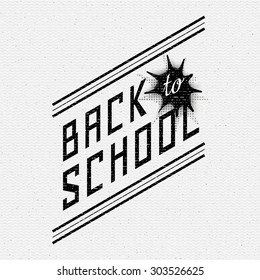 Back to School badges logos and labels It can be used for design, school food sales, and discounts