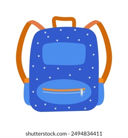 Back to school. School bag icon vector backpack flat design template