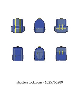 De vuelta a la serie de boletines escolares. Fácil de usar, editar y colorear.