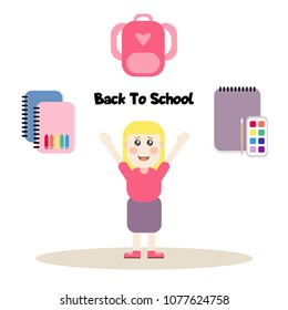 Back to school, School bags