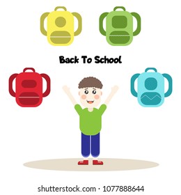 Back to school, School bags