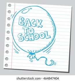 Back to school in balloon