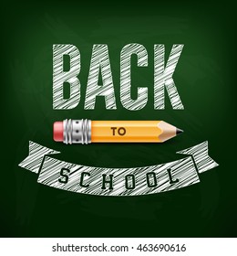 Back to school. Banner. Background