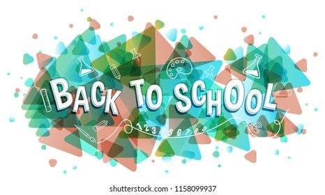 Back to school banner concept