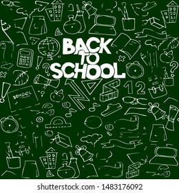 
Back to school, school banner on September 1.