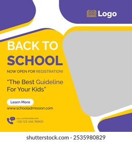 Back to school Banner Post Design