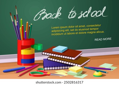 Anuncio de regreso a la escuela, cartel
