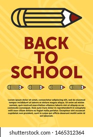 Back to school banner, poster, flat design colorful, vector backgound. web page. ABSTRACT BACKGROUND