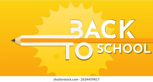 Back to School – Banner, Poster, Vector Illustration