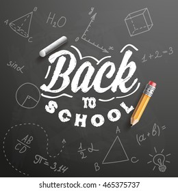 Back to school. Banner. Sale. Vector illustration.