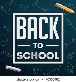 Back to school. Banner. Sale. Vector illustration.