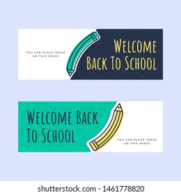 back to school banner template
