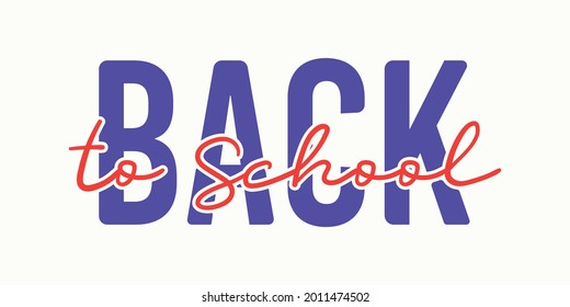 Back to school banner template