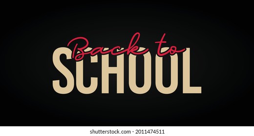 Back to school banner template