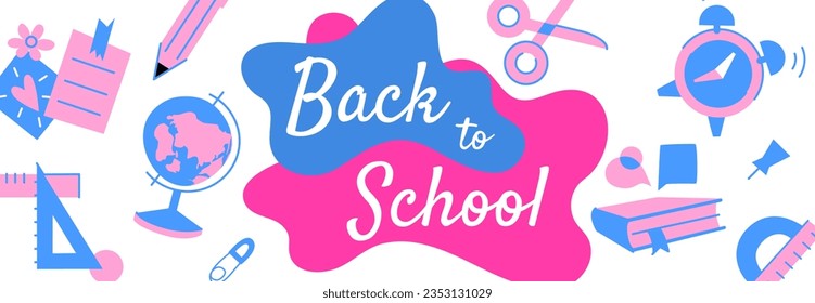 Back to School banner template
