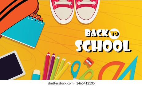 back to school banner - Vector