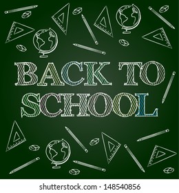Back To School Banner - Vector eps10