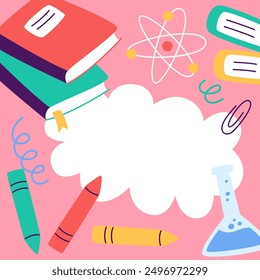 Back To School Banner Vector Illustration