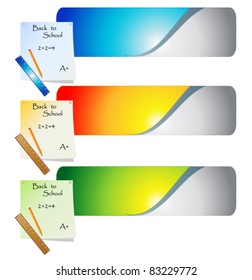 back to school banners