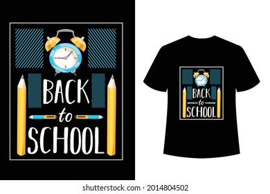 back to school beautiful T-shirt design, school shirt vector design