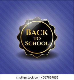 Back to School black emblem