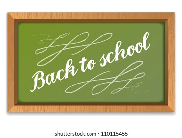 Back to school blackboard