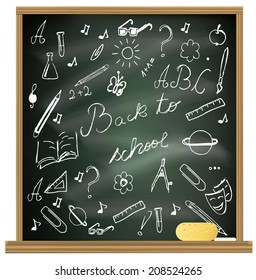 Back to school blackboard