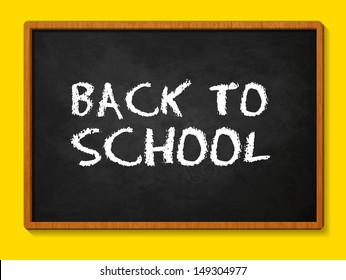 Back to School. Blackboard. Vector eps10