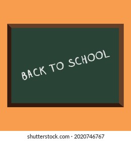 volver a la escuela de vacaciones mensaje de anuncio retro enseñar aprender clases gráficas educación tiza pizarra ilustración pizarra escuela verde negocios 