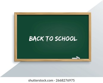 Back to school school board with an inscription vector illustration

