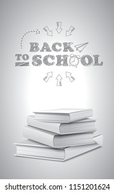 Back to school book mockups