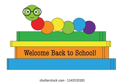 Back to School Book Worm