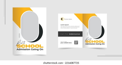 Diseño de portada de folletos escolares