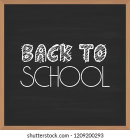 Back to School brochure design with dark background 
